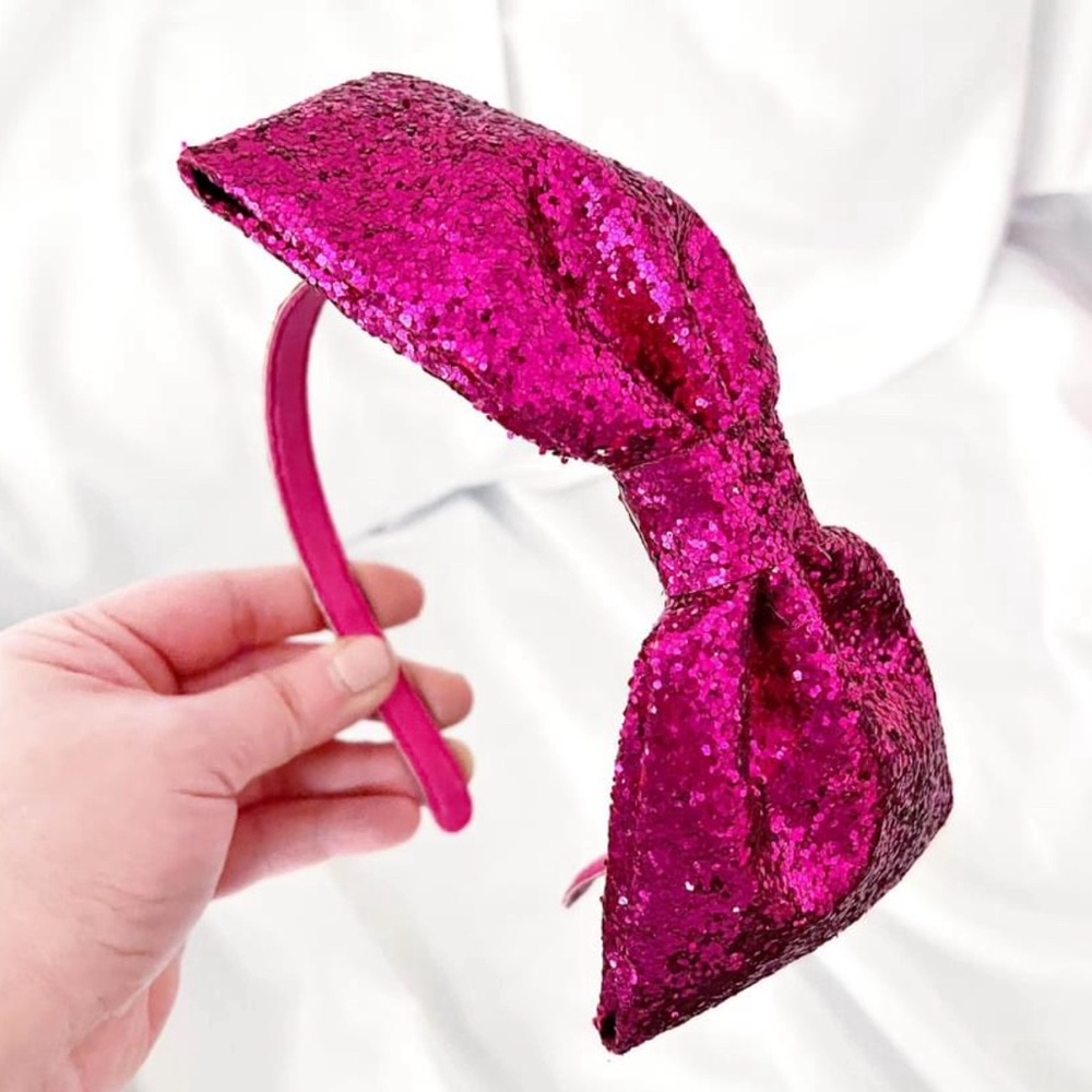 Glitter Bow Headband (nwot)
